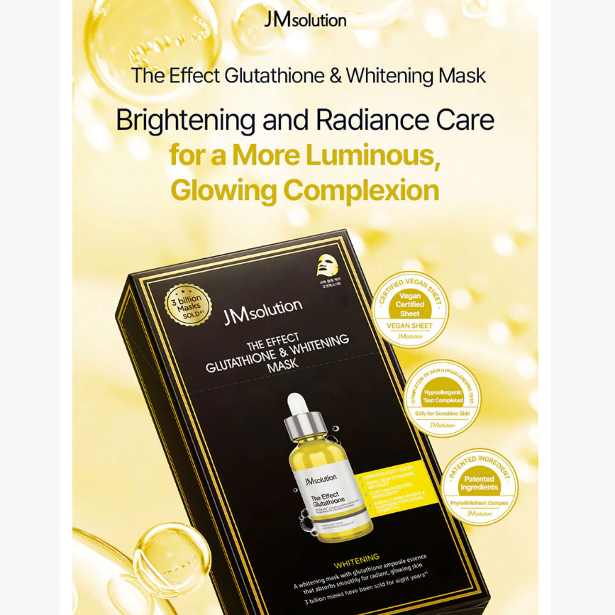 JM Solution - The Effect Glutathione & Whitening Mask 24ml. (Pack of 3)