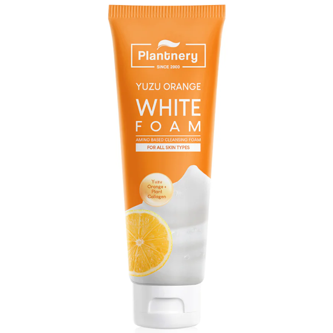 Plantnery - Yuzu Orange Whitening Amino Based Cleansing Foam 100g.