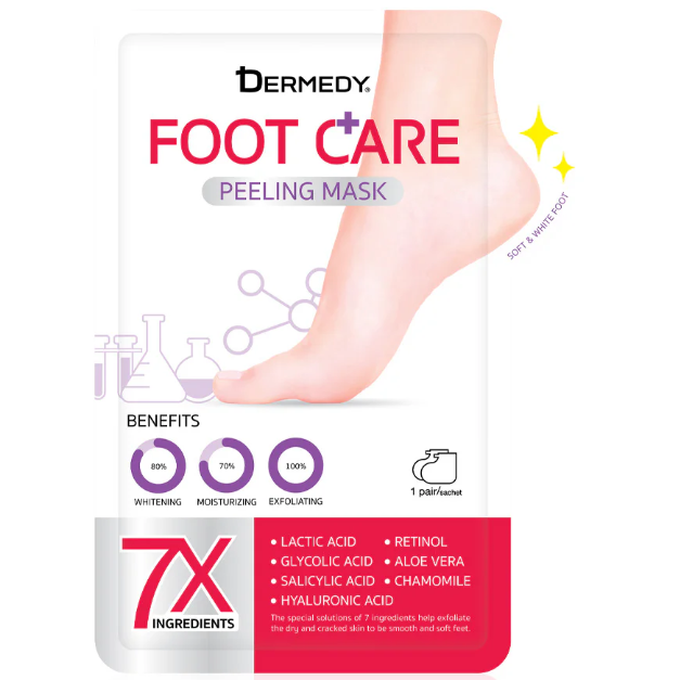 Dermedy - Foot Care Peeling Mask 1 Pair (Pack of 3)