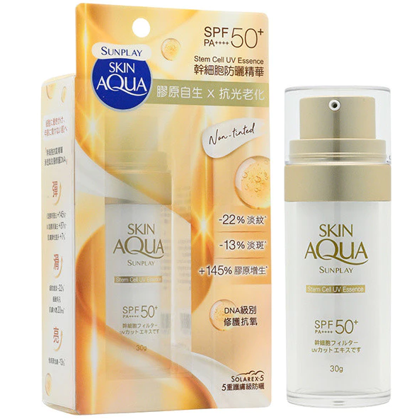 Sunplay - Skin Aqua Non-tinted Stem Cell UV Essence SPF 50+ PA++++ 30g.