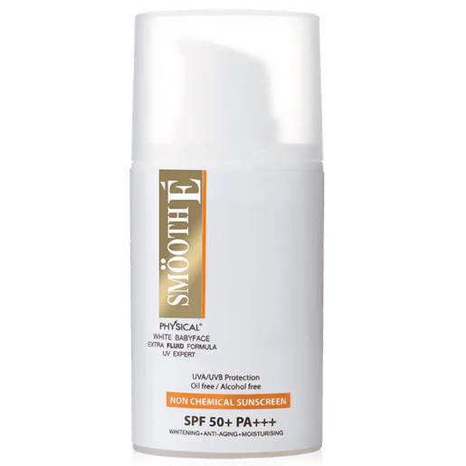 Smooth E - Physical White Extra Fluid SPF50+/PA+++ 20g.