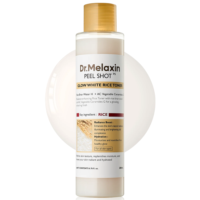 Dr.Melaxin - Peel Shot Glow Rice Toner 200ml.