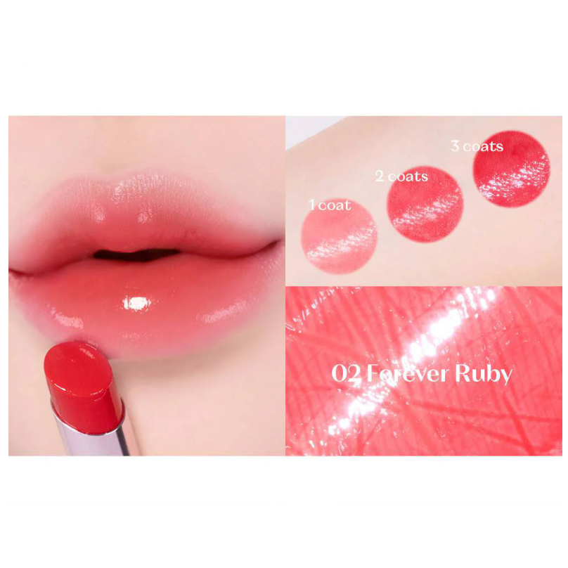 Etude - Color Lasting Glow Stick #02 Forever Ruby 3.2g.
