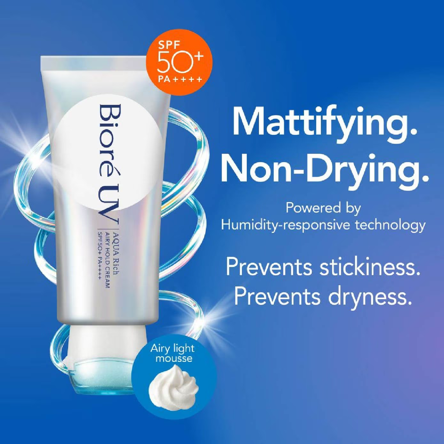 Biore - UV Aqua Rich Airy Hold Cream SPF50+ PA++++ 70g.
