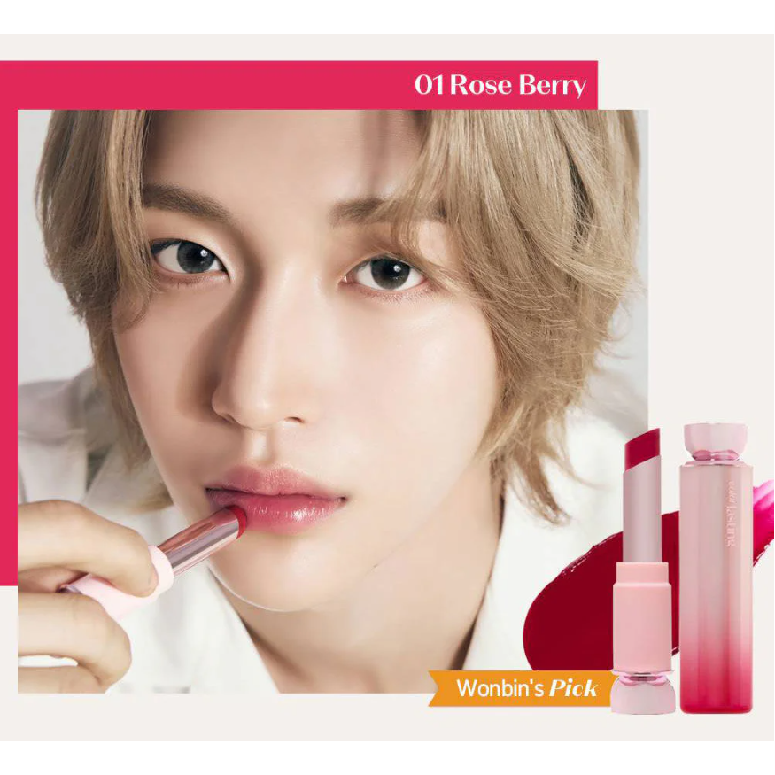 Etude - Color Lasting Glow Stick #01 Rose Berry 3.2g.