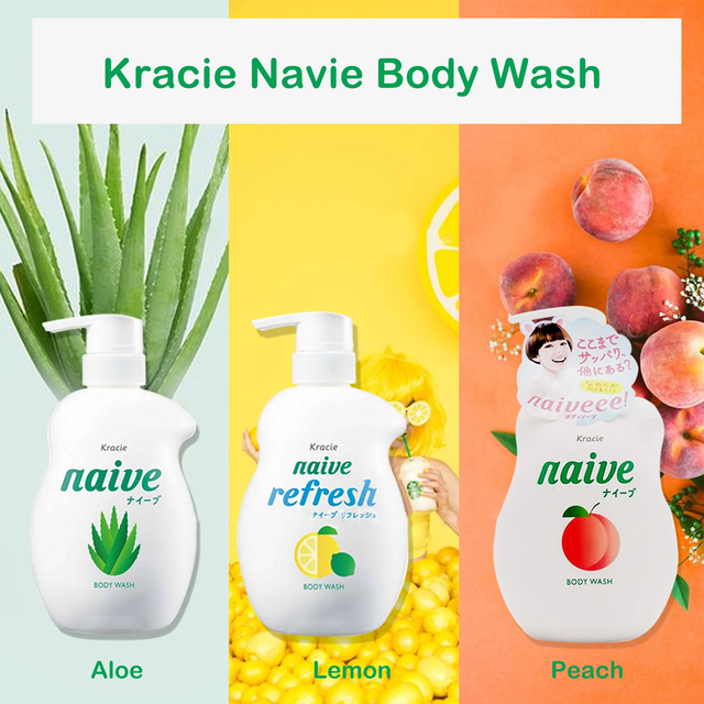 Naive - Body Wash Peach 530ml.