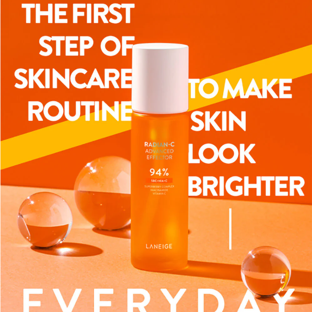 Laneige - Radian-C Advanced Effector 94% SBC+NIA+C, Superberry Complex, Niacinamide and Vitamin C 150ml.