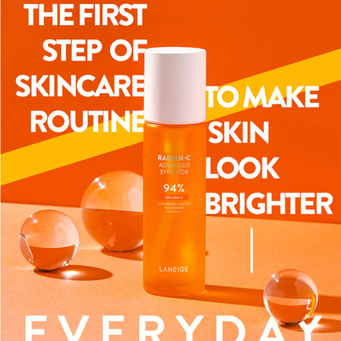 Laneige - Radian-C Advanced Effector 94% SBC+NIA+C, Superberry Complex, Niacinamide and Vitamin C 150ml.