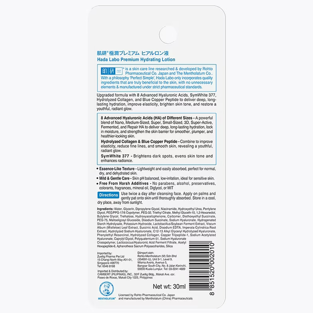 Hada Labo - Premium Hydrating Lotion 30ml.