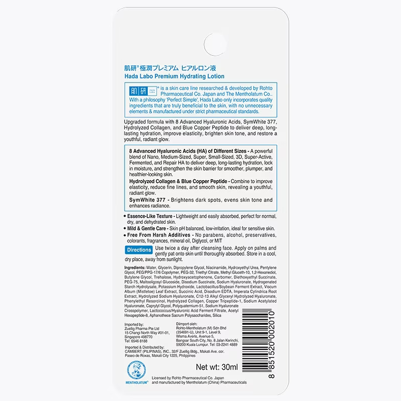Hada Labo - Premium Hydrating Lotion 30ml.