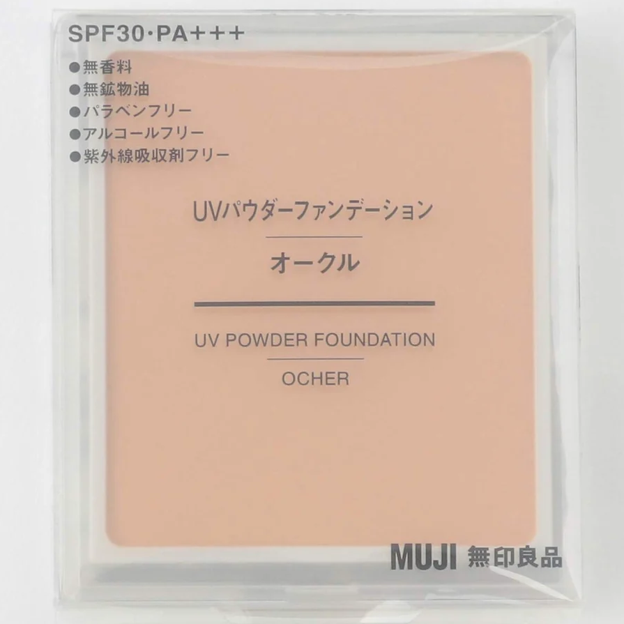 MUJI - UV Powder Foundation SPF 30 PA+++ #04 Pink Natural 10.3g.