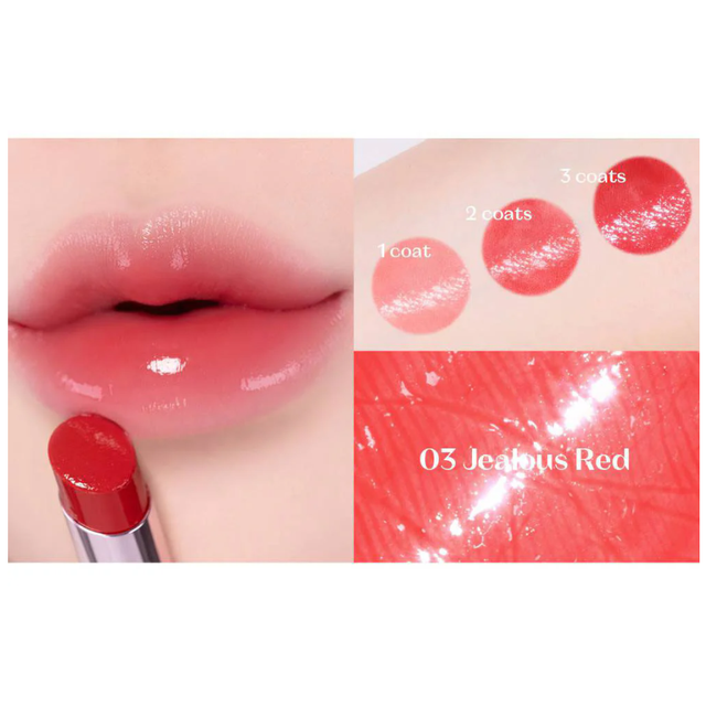 Etude - Color Lasting Glow Stick #03 Jealous Red 3.2g.