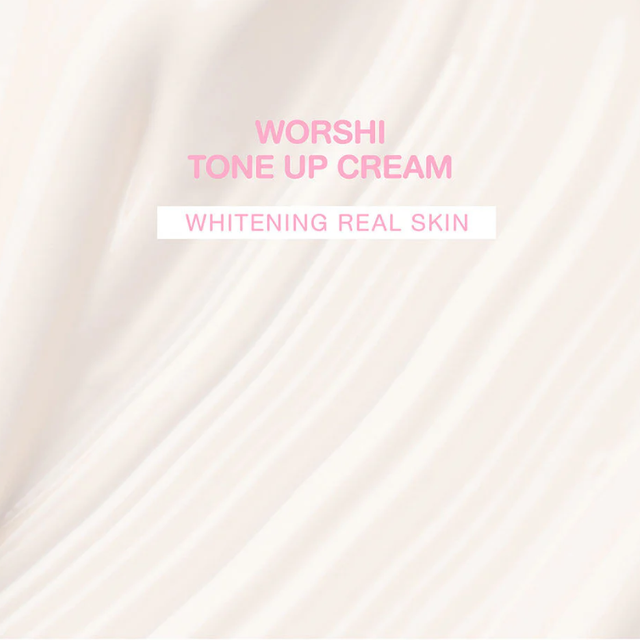 Worshi - Tone UP Cream Whitening Real Skin SPF50 PA++, #01 White Wip Crame 65g.