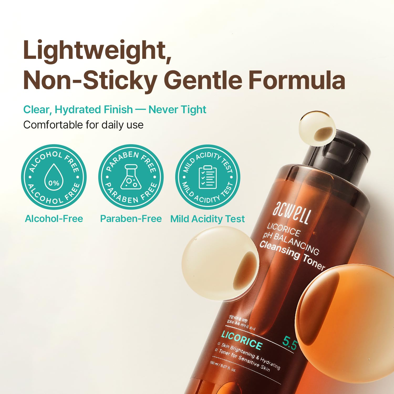 Acwell - Licorice pH Balancing Cleansing Toner 150ml.