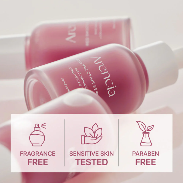 Arencia - Red Smoothie Serum 8 with Niacinamide 8% + Collagen & Peptide 30ml.