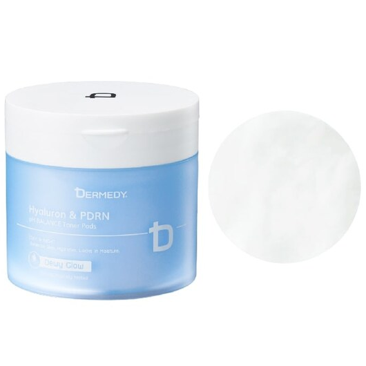 Dermedy - Hyaluron & PDRN pH Balance Dewy Glow Toner Pads 300g. (100 Pads)