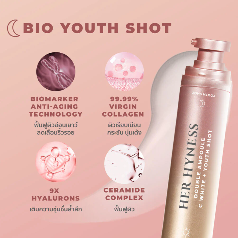 Her Hyness - Double Ampoule C White + Youth Shot 30ml.