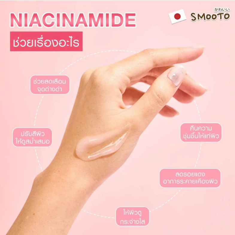 Smooto - Niacinamide Brightening Booster Jelly Serum 30g.