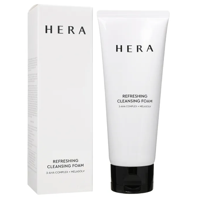 HERA - Refreshing Cleansing Foam with 3-AHA Complex + Melasolv 160g.