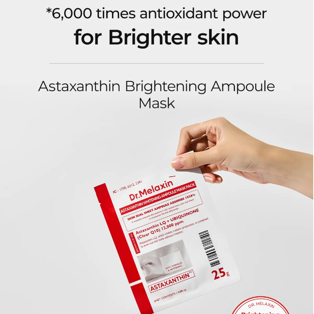 Dr.Melaxin - Astaxanthin Whitening Ampoule Mask Pack (5 Sheets)