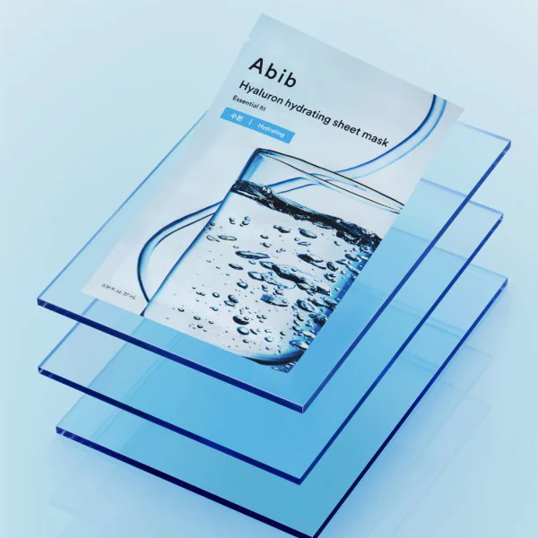 Abib - Essential Fit, Hyaluron Hydrating Sheet Face Mask 27ml. (Pack of 3)