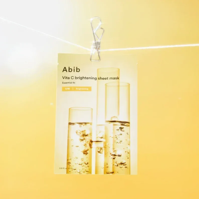 Abib - Essential Fit, Vita C Brightening Sheet Face Mask 27ml. (Pack of 3)