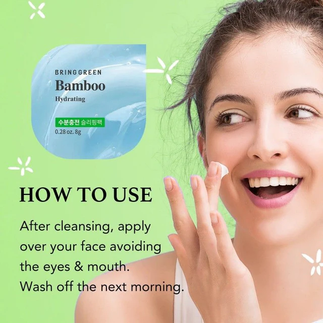 Bringgreen - Bamboo Hydrating Sleeping Pack 8g. (Pack of 3)