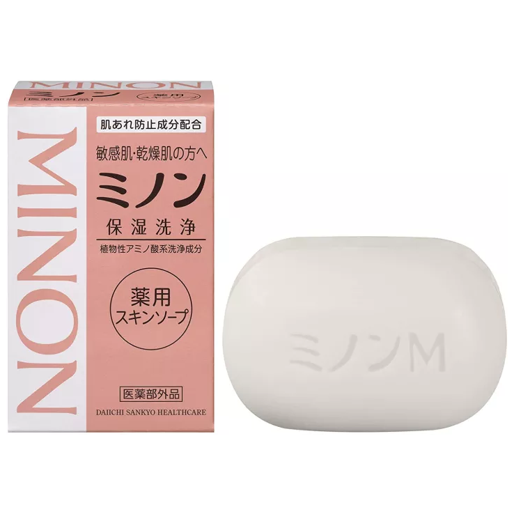 Minon - Medicated Skin Soap 80g. (Pack of 2)