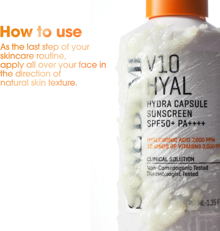 SOME BY MI - V10 Hyal Hydra Capsule Sunscreen SPF50+ PA++++ 40ml.