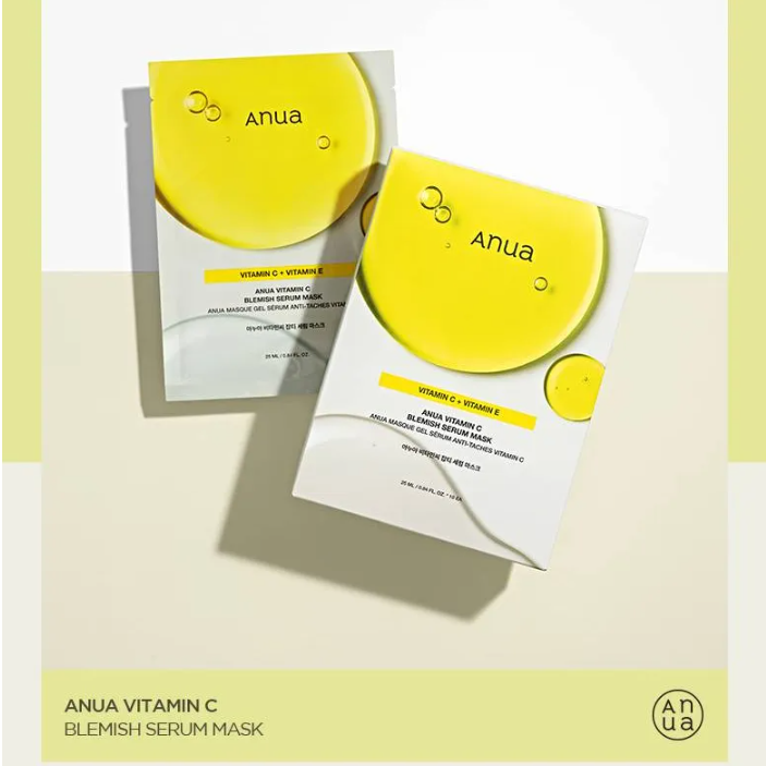 Anua - Vitamin C + Vitamin E Blemish Serum Mask 25ml. (Pack of 6)