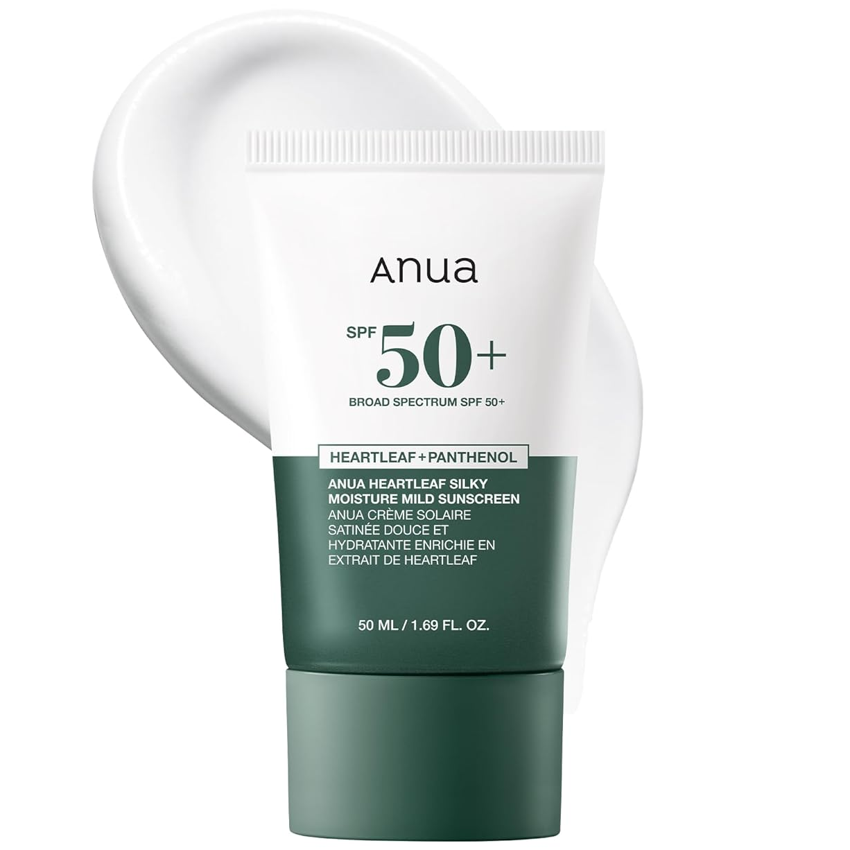 Anua - Heartleaf Silky Moisture Sun Cream SPF50+ PA++++ 50ml.