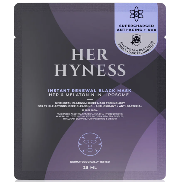 Her Hyness - Instant Renewal Black Mask with HPR & Melatonin in Liposome 25ml. (Pack of 3)