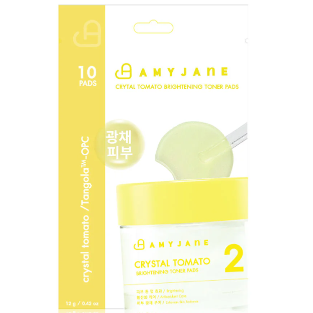 Amyjane - Crystal Tomato Brightening Toner Pads 12g. (10 pads)