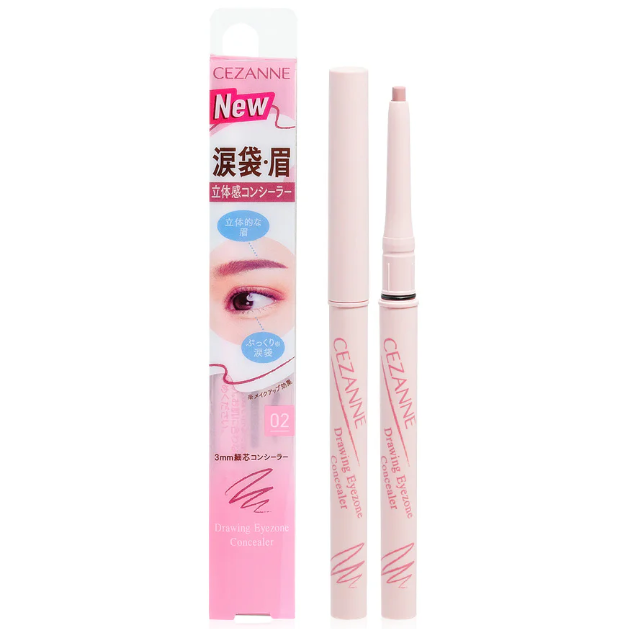 Cezanne - Drawing Eyezone Concealer #02 Familiar Pink 0.25g.