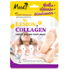 Moods Skin Care - Lemon & Collagen Gentle Peeling Foot Mask 1 Pair