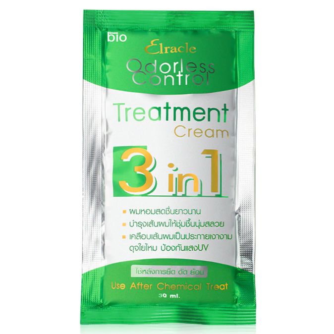 Green Bio - Elracle Odorless Control 3 in 1 Treatment Cream 30ml. (Pack of 6)