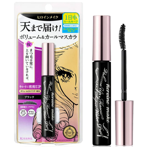 Kiss Me - Heroine Make Volume Up Mascara Super Waterproof #01 Jet Black 6g.