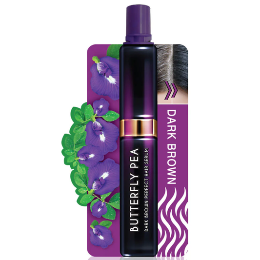 Meiji Lips - Butterfly Pea Dark Brown Perfect Hair Serum 3g.