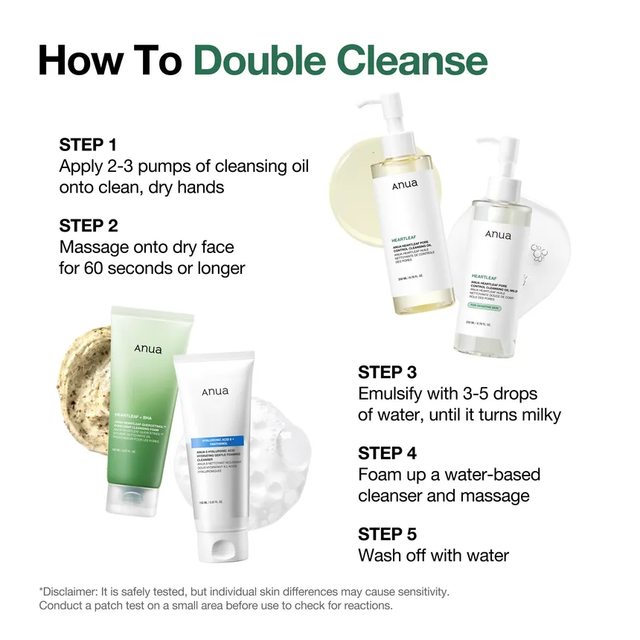 Anua - Travel Size Double Cleansing Duo (Cleansing Foam 25ml. + Cleansing Oil 20ml.)