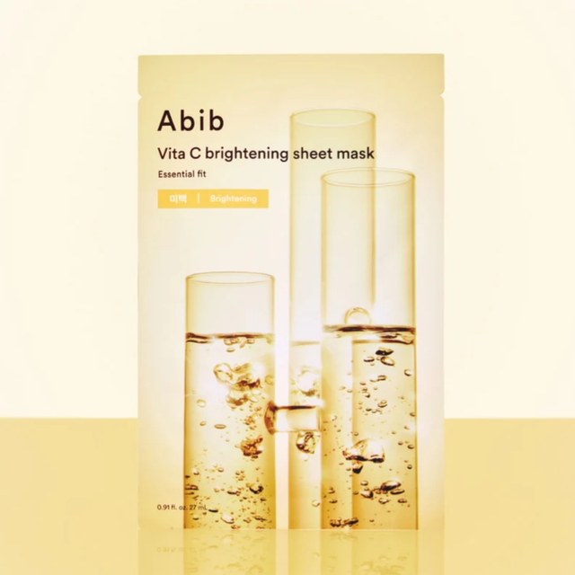 Abib - Essential Fit, Vita C Brightening Sheet Face Mask 27ml. (Pack of 3)