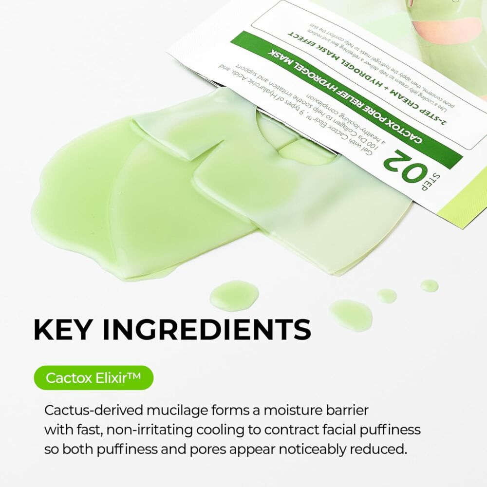 Dr.Melaxin - Cactox Jelly Cream Booster & Pore Relief Hydrogel Mask (4 Sheets)