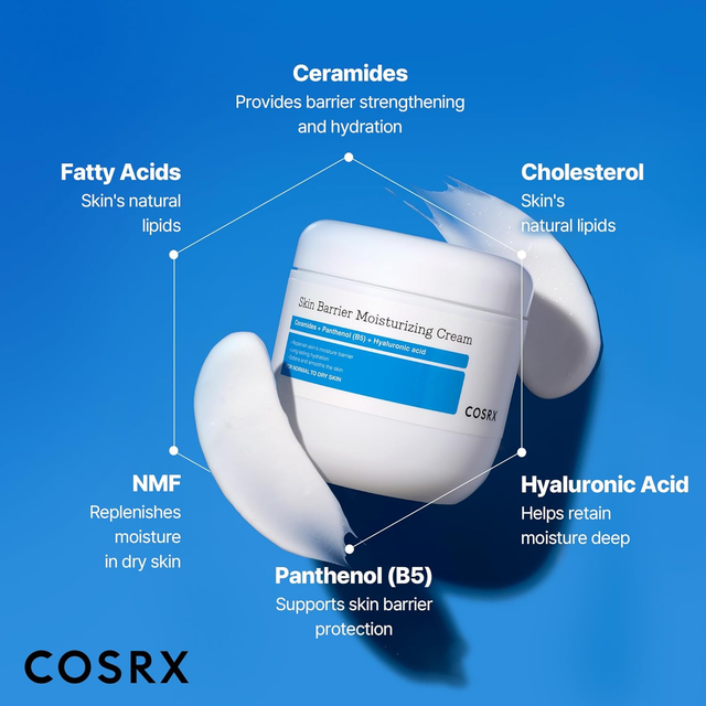 COSRX - Skin Barrier Moisturizing Body Cream, Ceramides + Panthenol (B5) + Hyaluronic Acid 450ml.