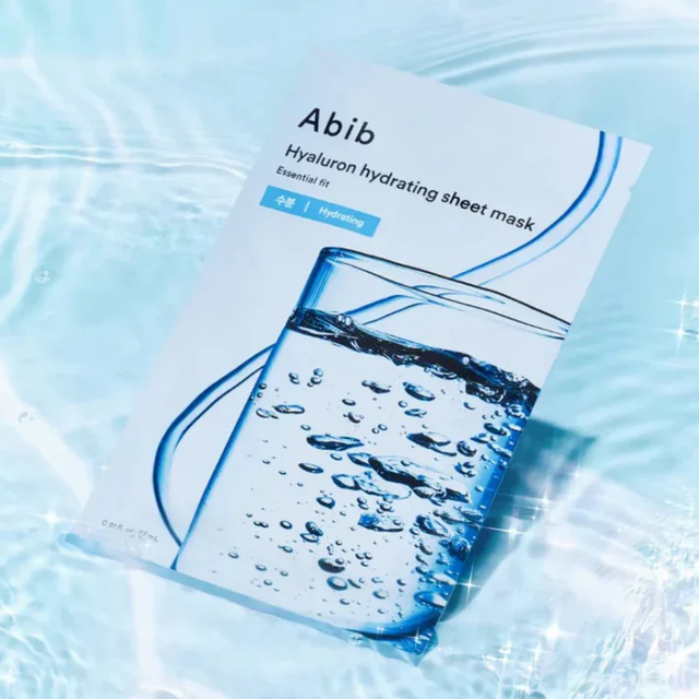 Abib - Essential Fit, Hyaluron Hydrating Sheet Face Mask 27ml. (Pack of 3)