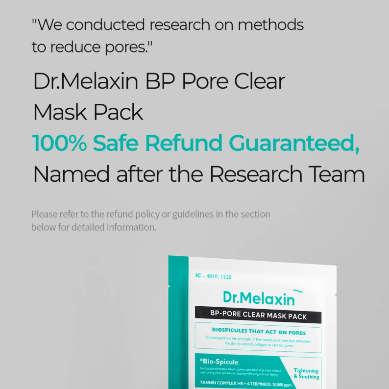 Dr.Melaxin - BP-Pore Clear Facial Mask Pack (5 Sheets)