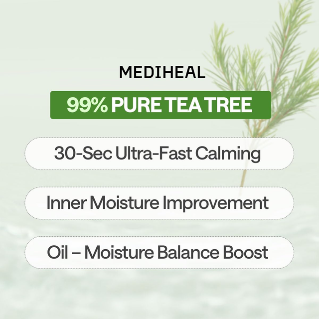 Mediheal - Teatree Essential Mask Calming Moisture 24ml. (Pack of 4)