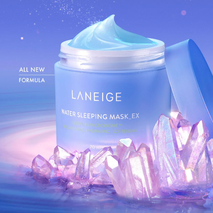 Laneige - Water Sleeping Mask EX, Sleeping Microbiome, Brightening, Hydrating and Softening 25ml.