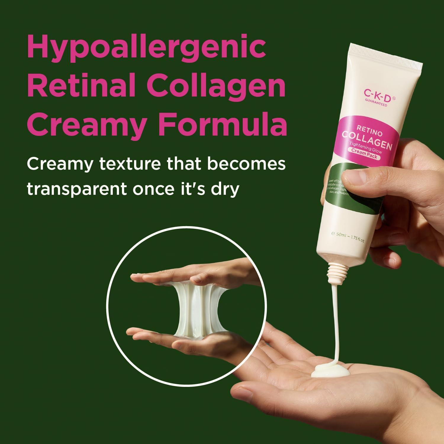 CKD GUARANTEED - Retino Collagen Small Molecule 300 Tightening Glow Cream Pack 80ml.