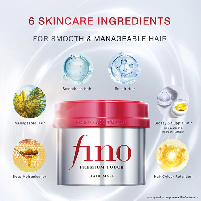 Fino - Bundle of: 1x Premium Touch Hair Mask 230g. + 1x Premium Touch Hair Oil 70ml.
