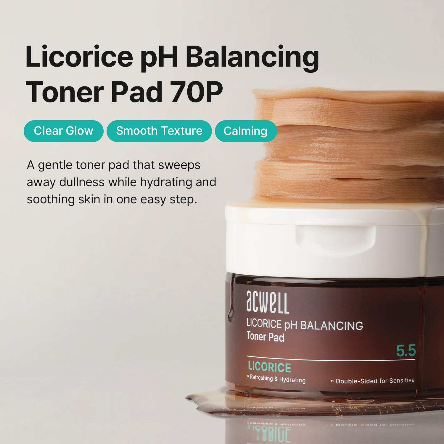 Acwell - Licorice pH Balancing Toner Pad (70 Pads)