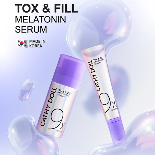 Cathy Doll - Tox & Fill Melatonin Serum 9X Peptides 15ml.